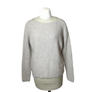 Lord & Taylor  Textured Knit Boat Neck Sweater